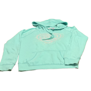 Aeropostale Teal Hoodie with Heart Design